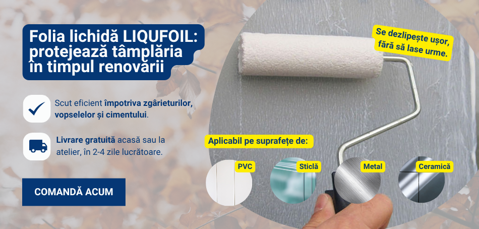 Folia lichida LIQUIFOIL pentru protejarea tamplariilor si a suprafetelor lucioase